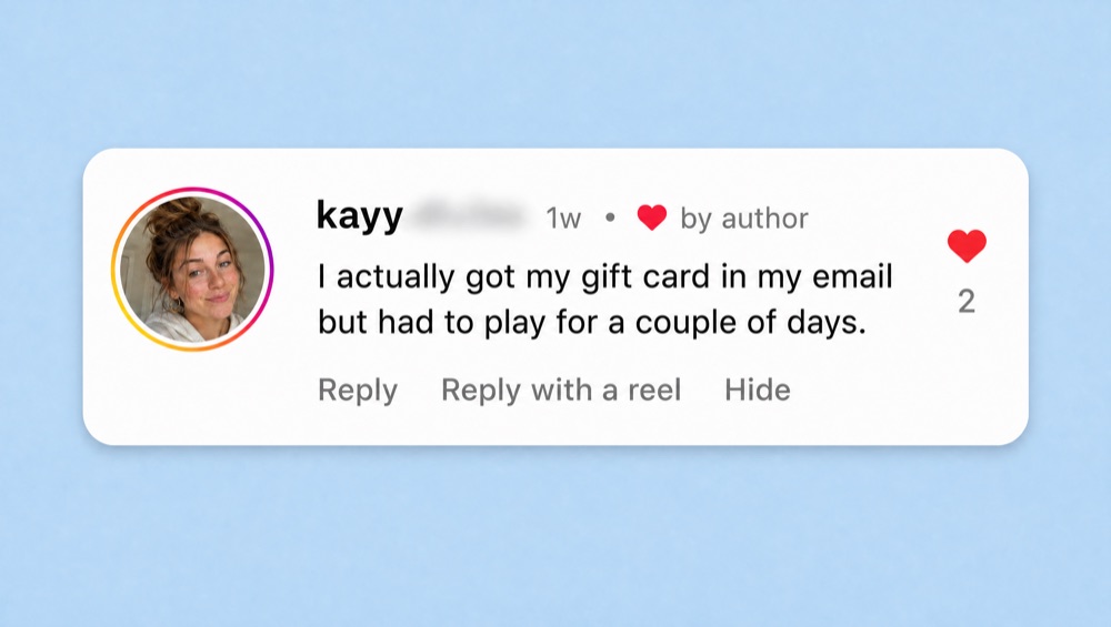 DropShop player review: got their gift card by email