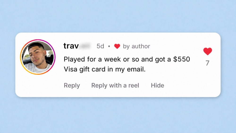 DropShop player review: earned a $550 Visa gift card by email